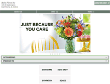 Tablet Screenshot of beckflorist.com